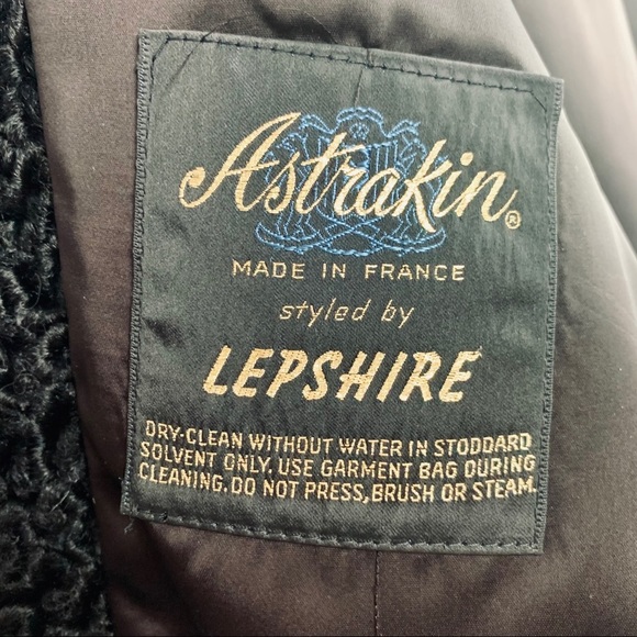 VTG 50s Mink & Persian Curly Lamb Wool Dinner Coat - Picture 15 of 15